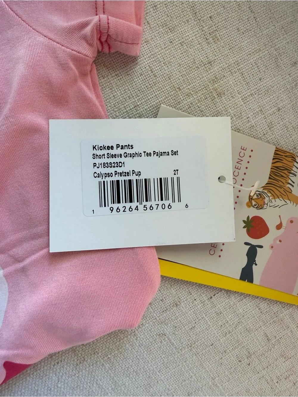 Kickee Pants Pink Pretzels Short Sleeve Pajama Set